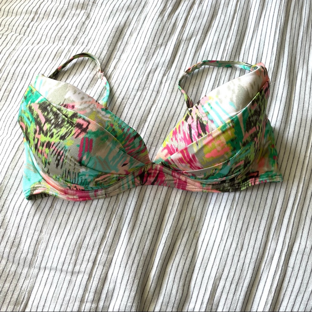 Victoria’s Secret Metallic patterned bikini top